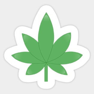 Weed Leaf Sticker